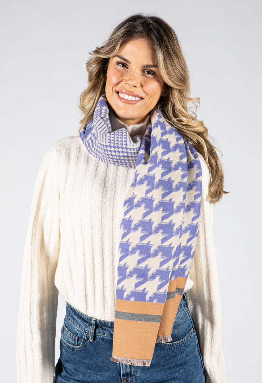 Double Knit Houndstooth Scarf