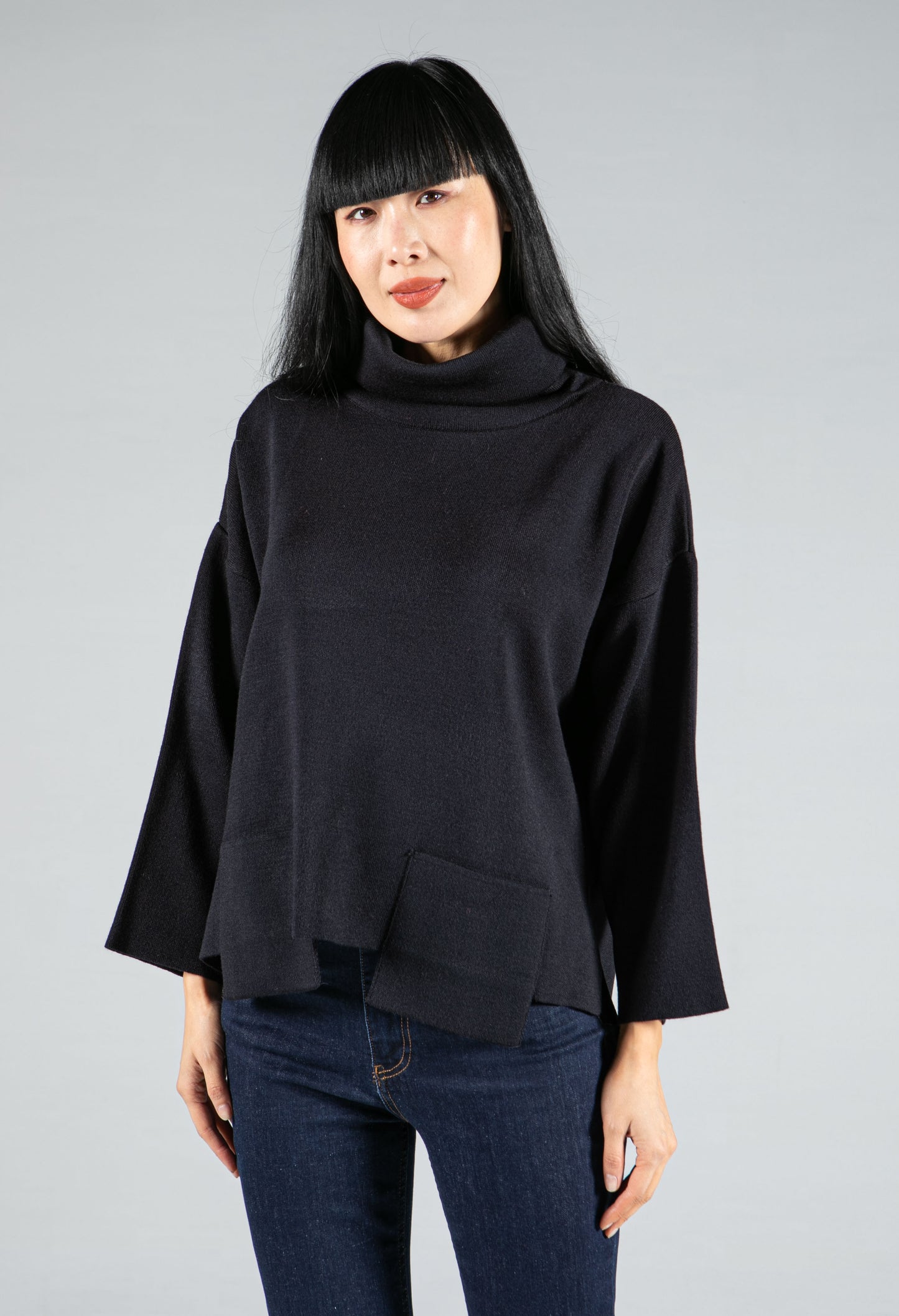 Double Knit Front Pocket Pullover