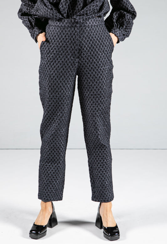 Textured Suit Style Trousers