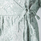 Textured Short Wrap Dress