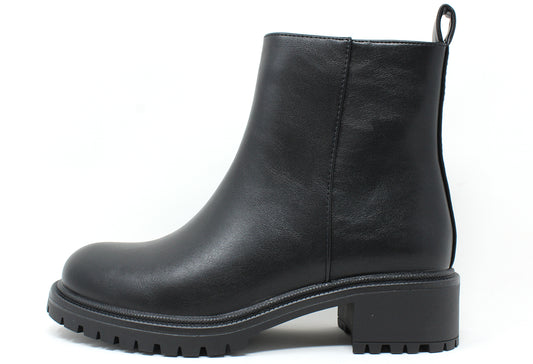 Solid Black Ankle Boot