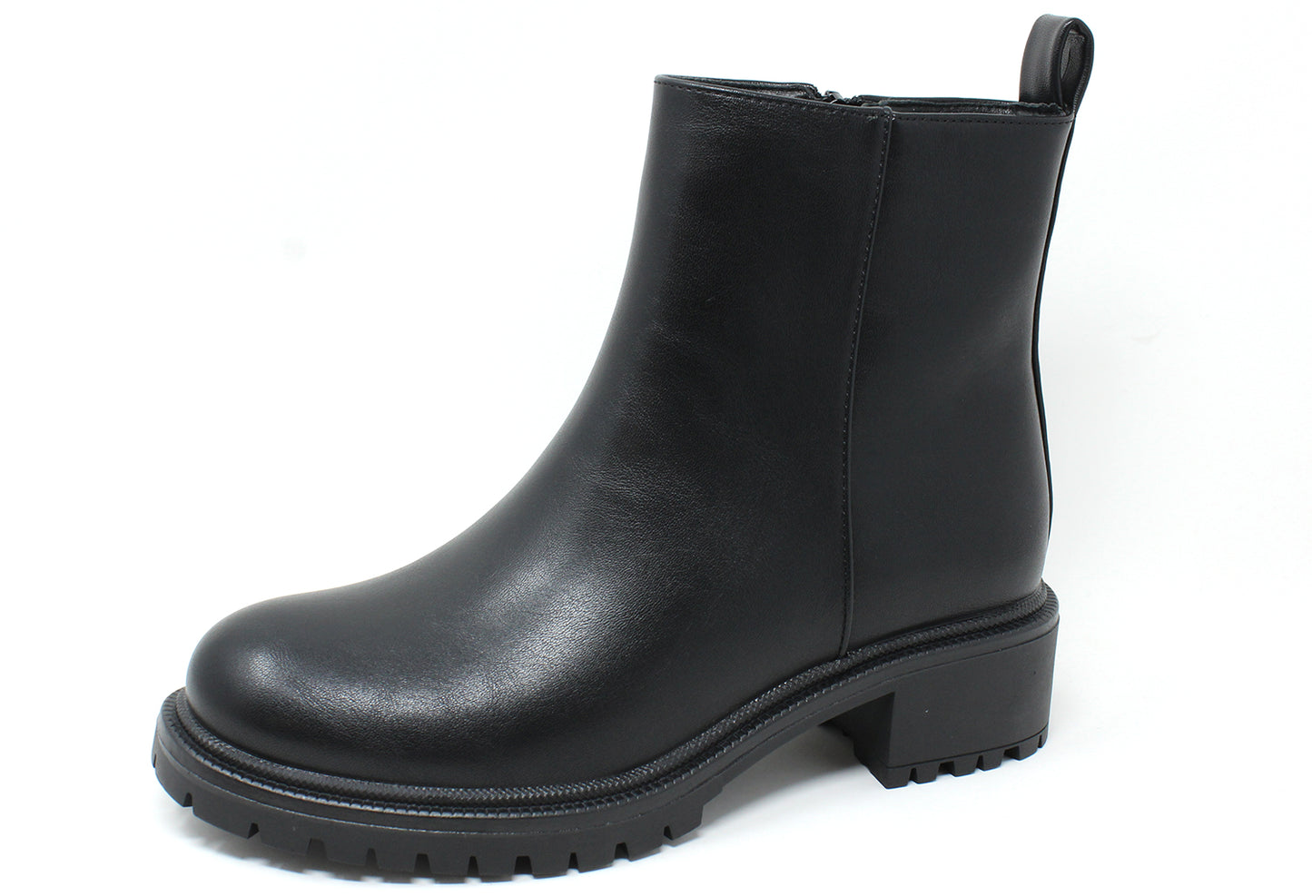Solid Black Ankle Boot