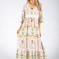 Paisley Print Boho Style Dress
