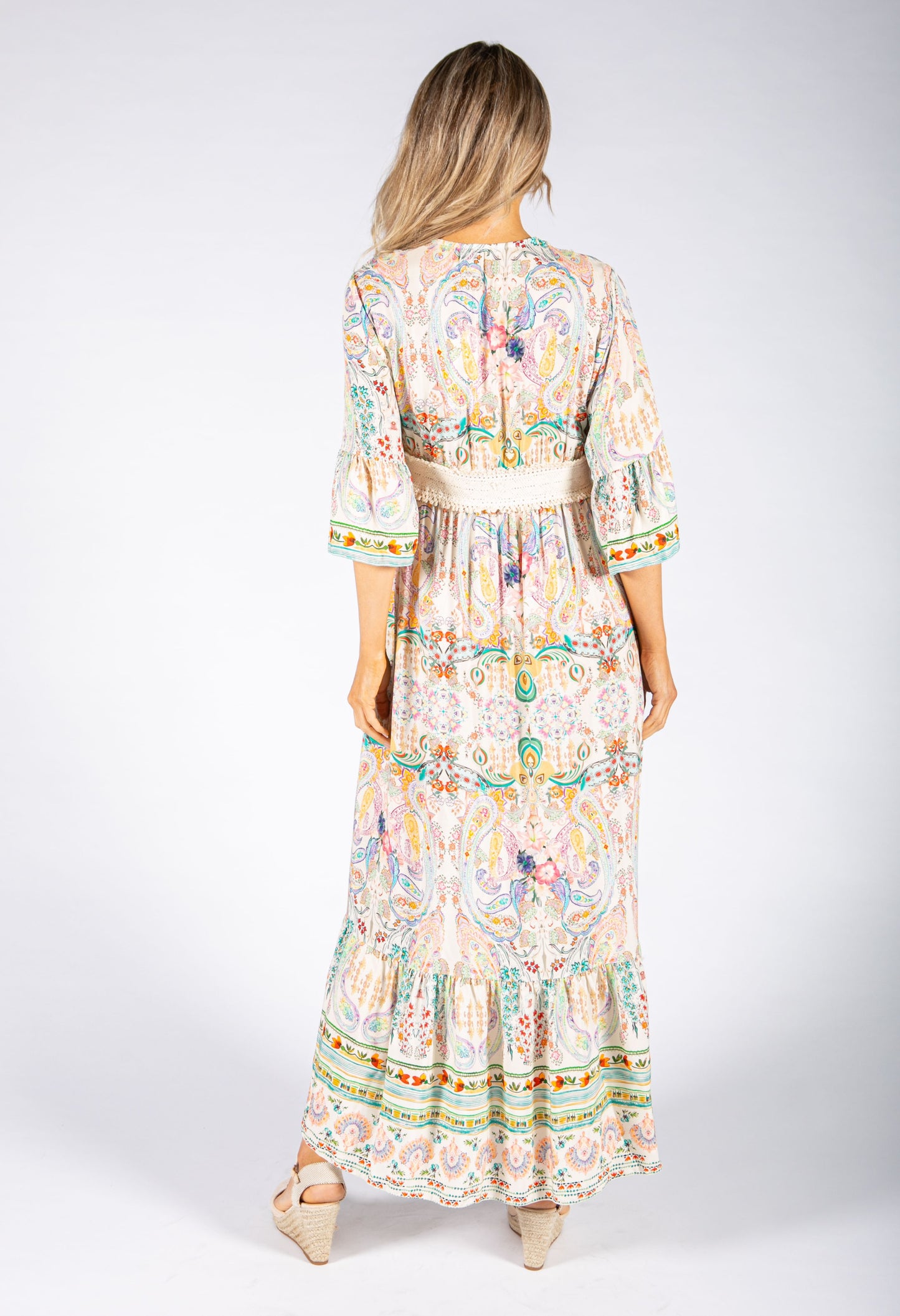 Paisley Print Boho Style Dress