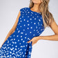 Deep Blue Dotted Dress