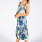 Tropical Print Sleeveless Dress