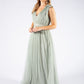 Maxi Dress With Ruffle Shoulder Detail