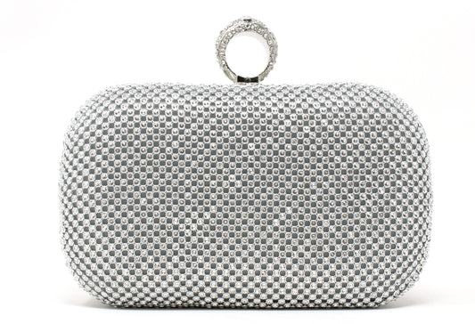 Diamante Box Clutch Bag