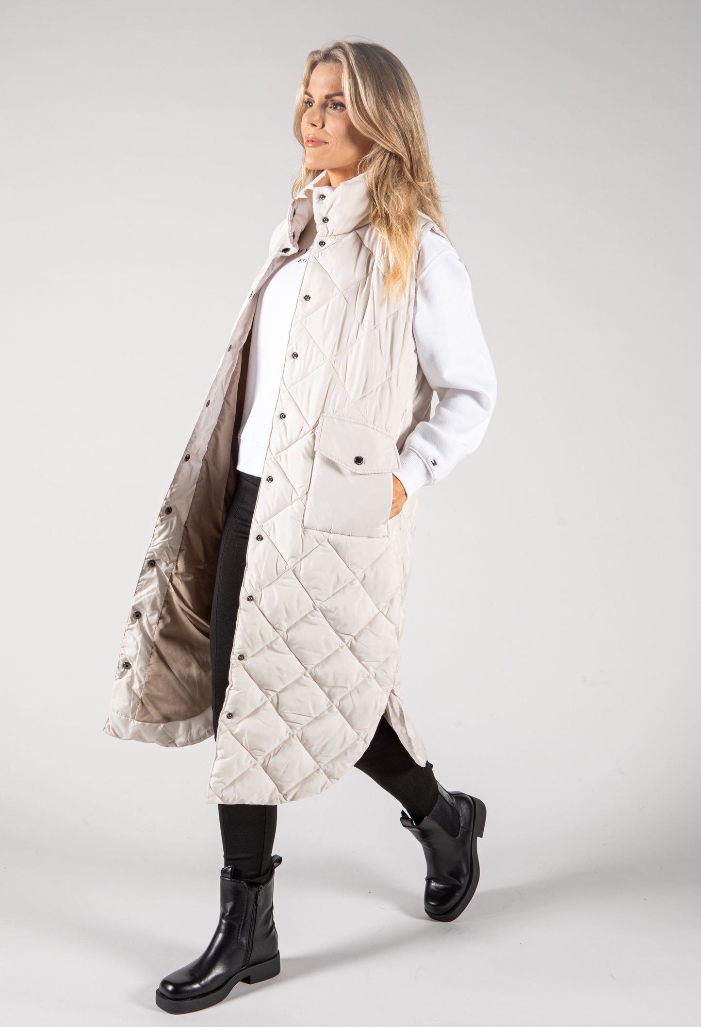 Quilted Longline Gilet