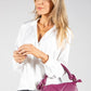 Faux Leather Quilted Shoulder Bag