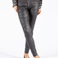 Crinkle Leather Look Trousers