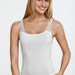 White Vest Top with Embroidery Straps