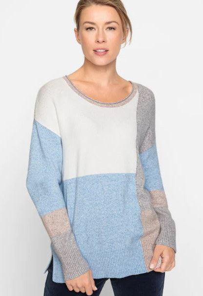 Long Sleeve Patchwork Pullover