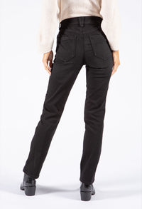"Ab"solution® Black Denim Straight Leg Jeans