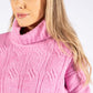 Cropped Knit Roll Neck