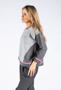 Two Tone Contrast Pullover