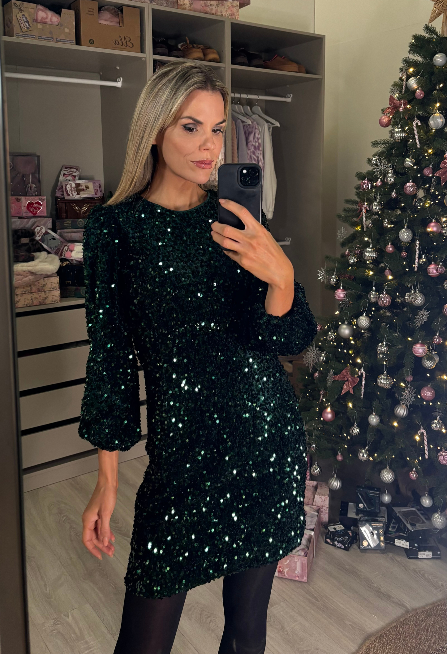 Velvet Sequin Dress