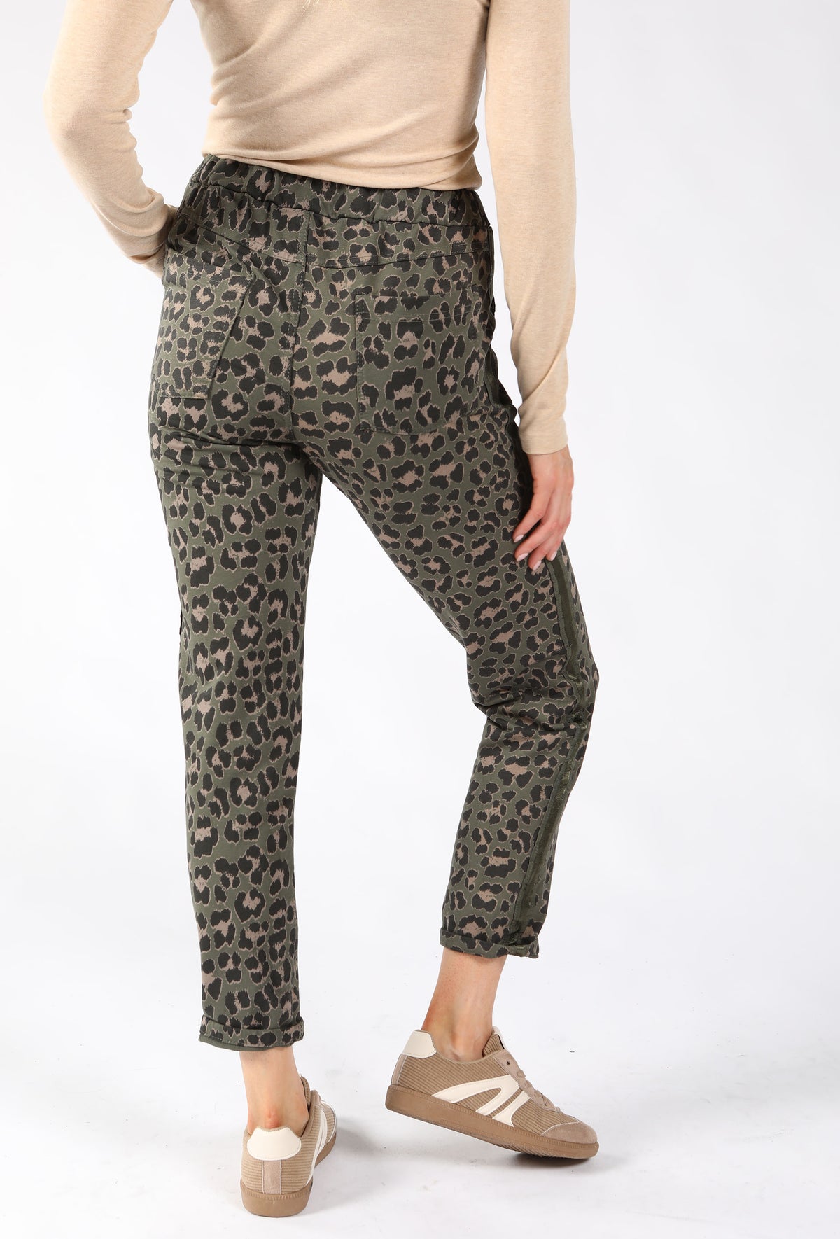 Leopard Print Side Detail Joggers