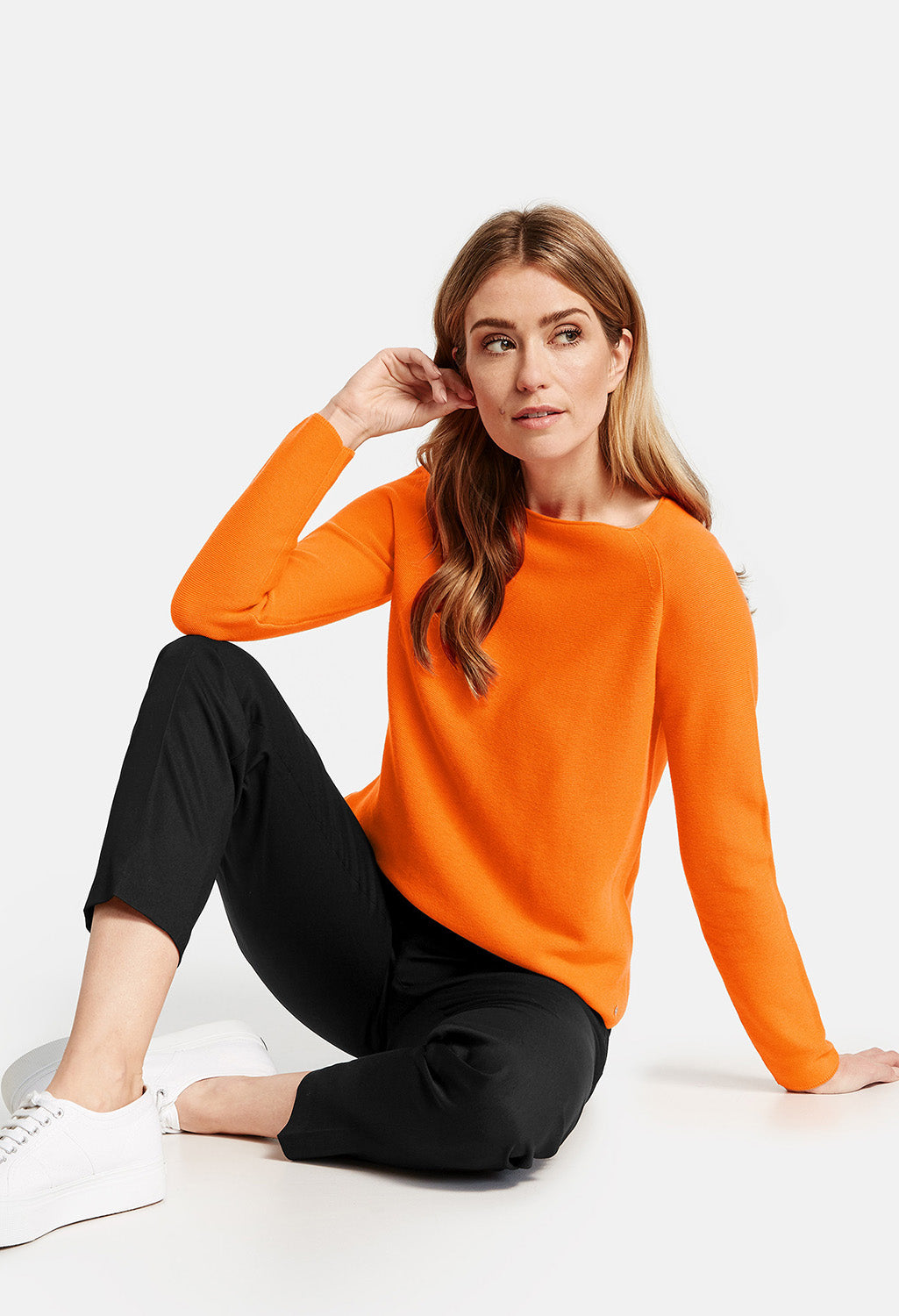 Black Trousers with Pressed Pleats