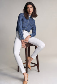30 Leg Secret PUSH in Skinny White Jeans