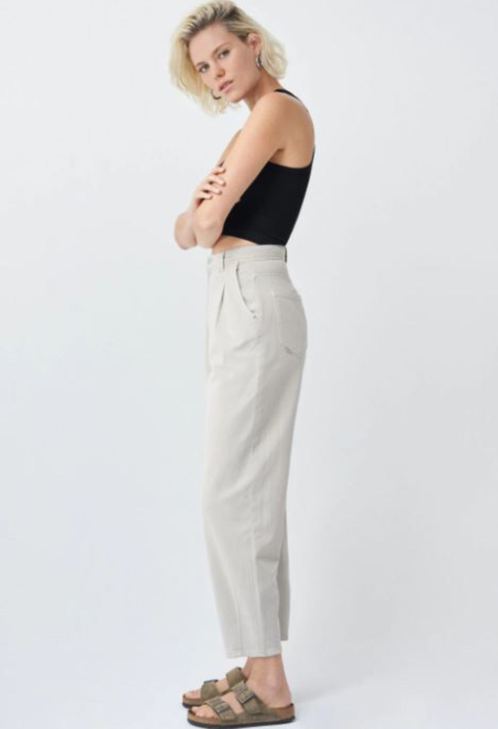 SLOUCHY CROPPED TROUSERS