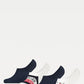 4-PACK FOOTIE SOCKS in navy and White
