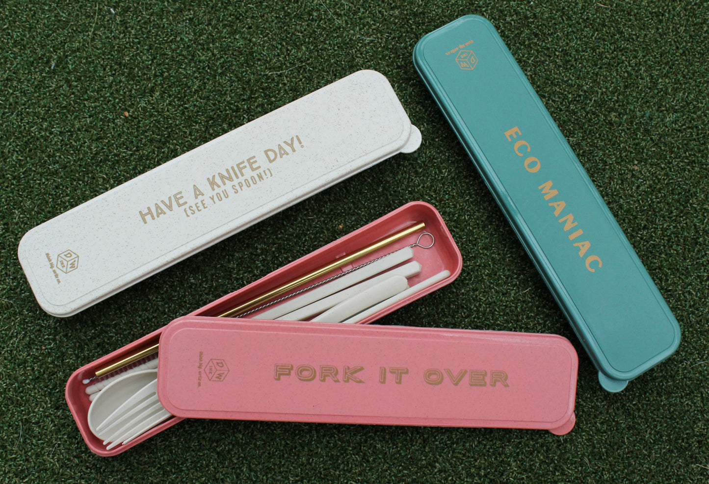 Portable Flatware Set - "Have A Knife Day! (See You Spoon!)