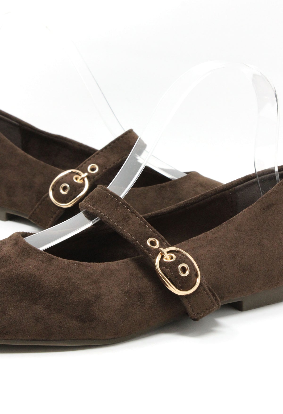 Faux Suede Ballerina