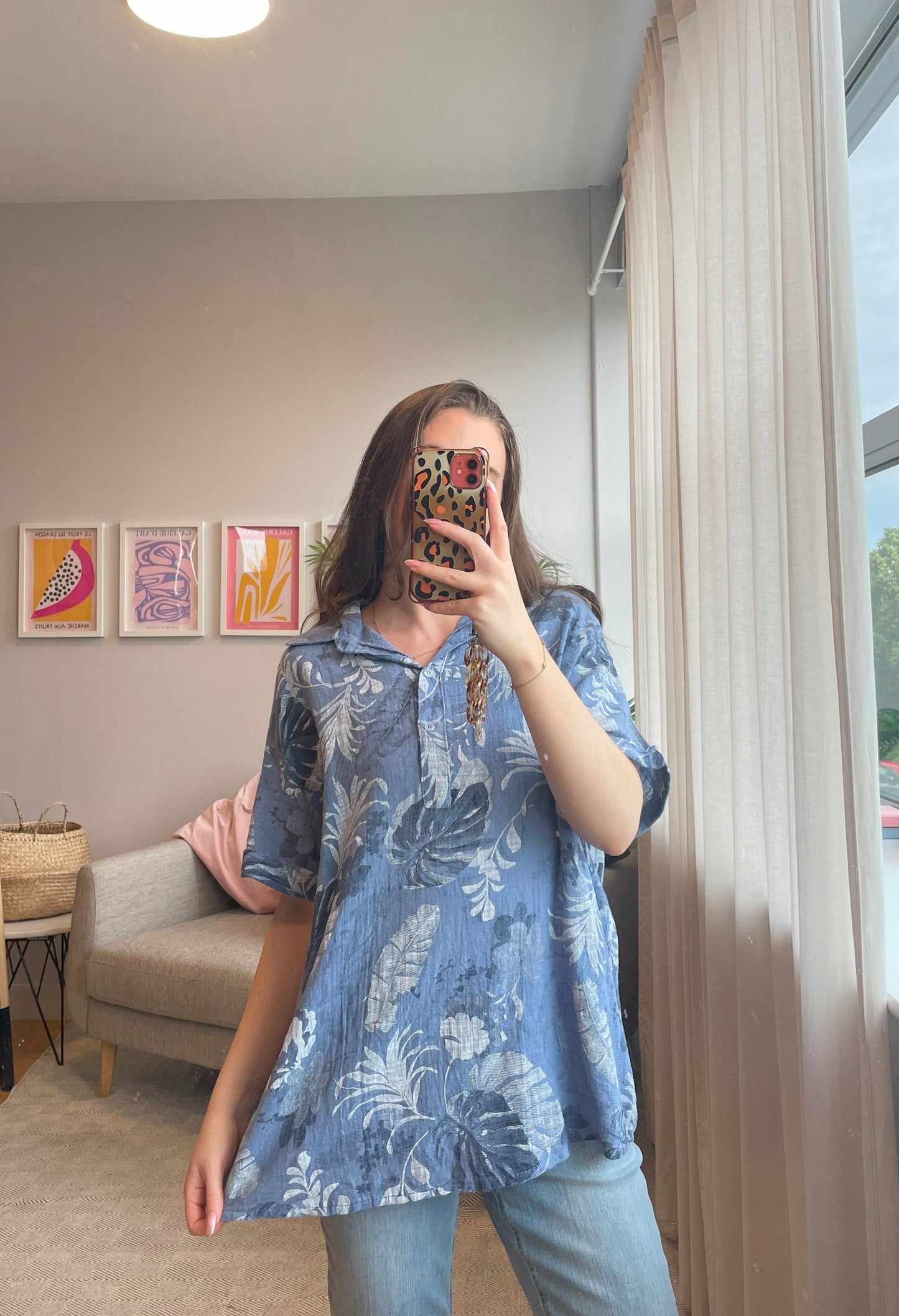 Breezy Linen Look Top