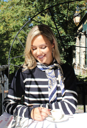 Cashmere Print Satin Scarf