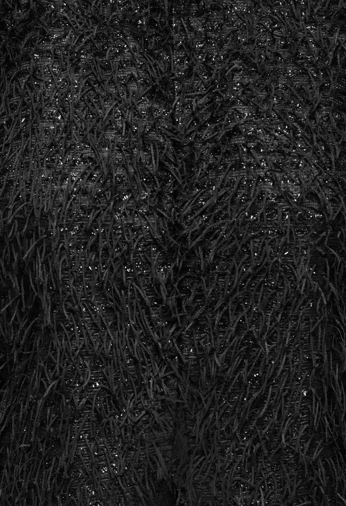 Fringe Sequins Cropped Jacket