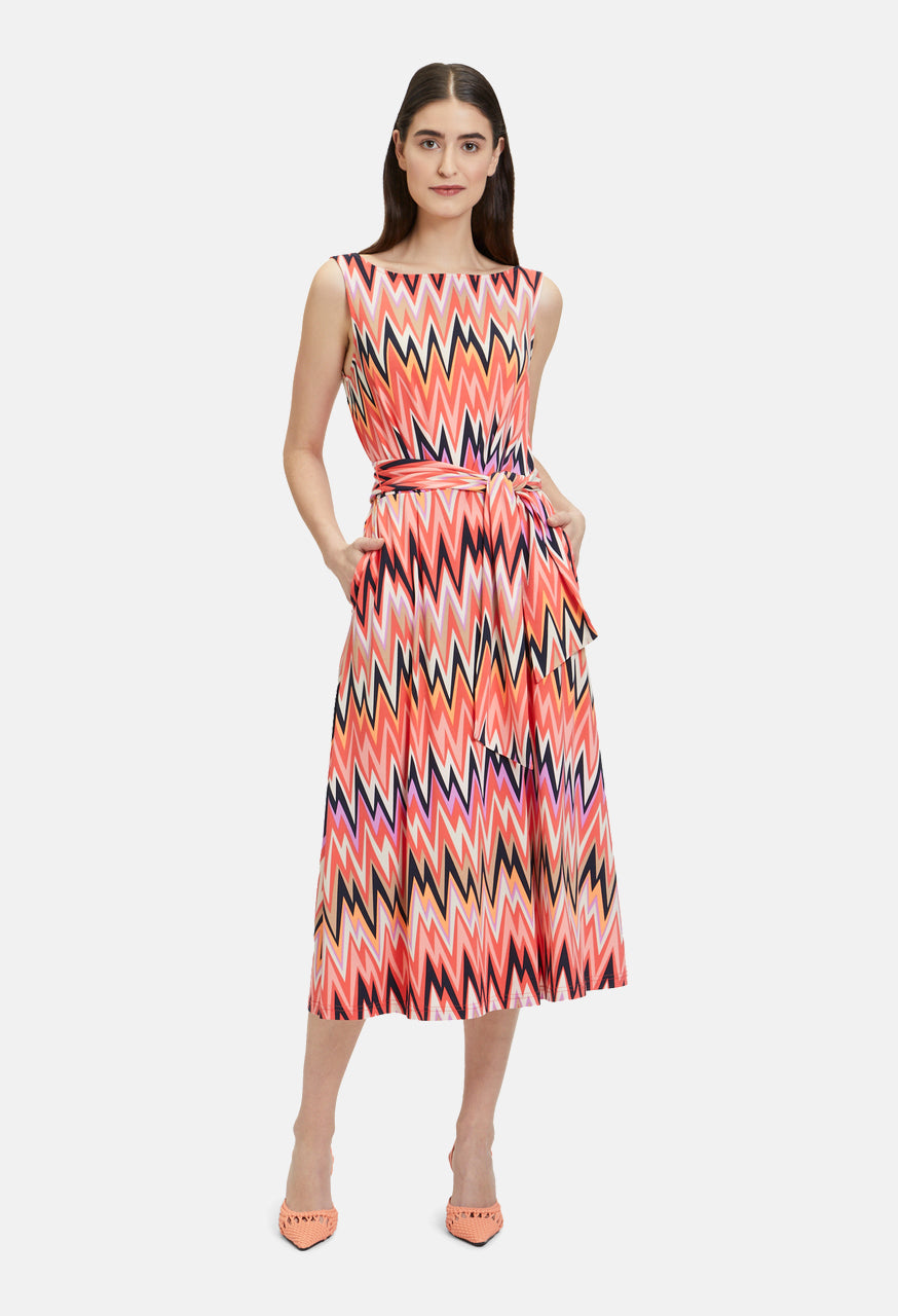 Zigzag Print Dress