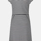 Striped V Neck Dress