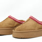 Camel Slip On Boot with Red Trim