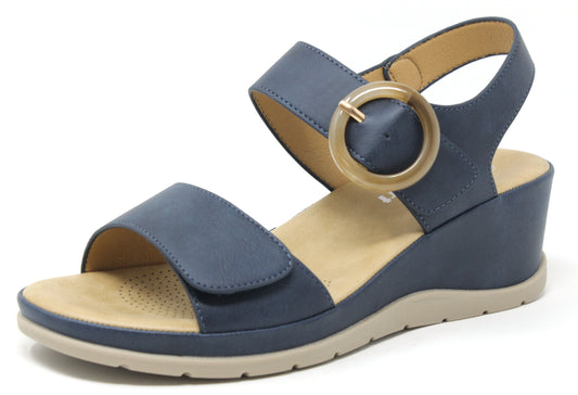 Double Strap Wedge Sandal