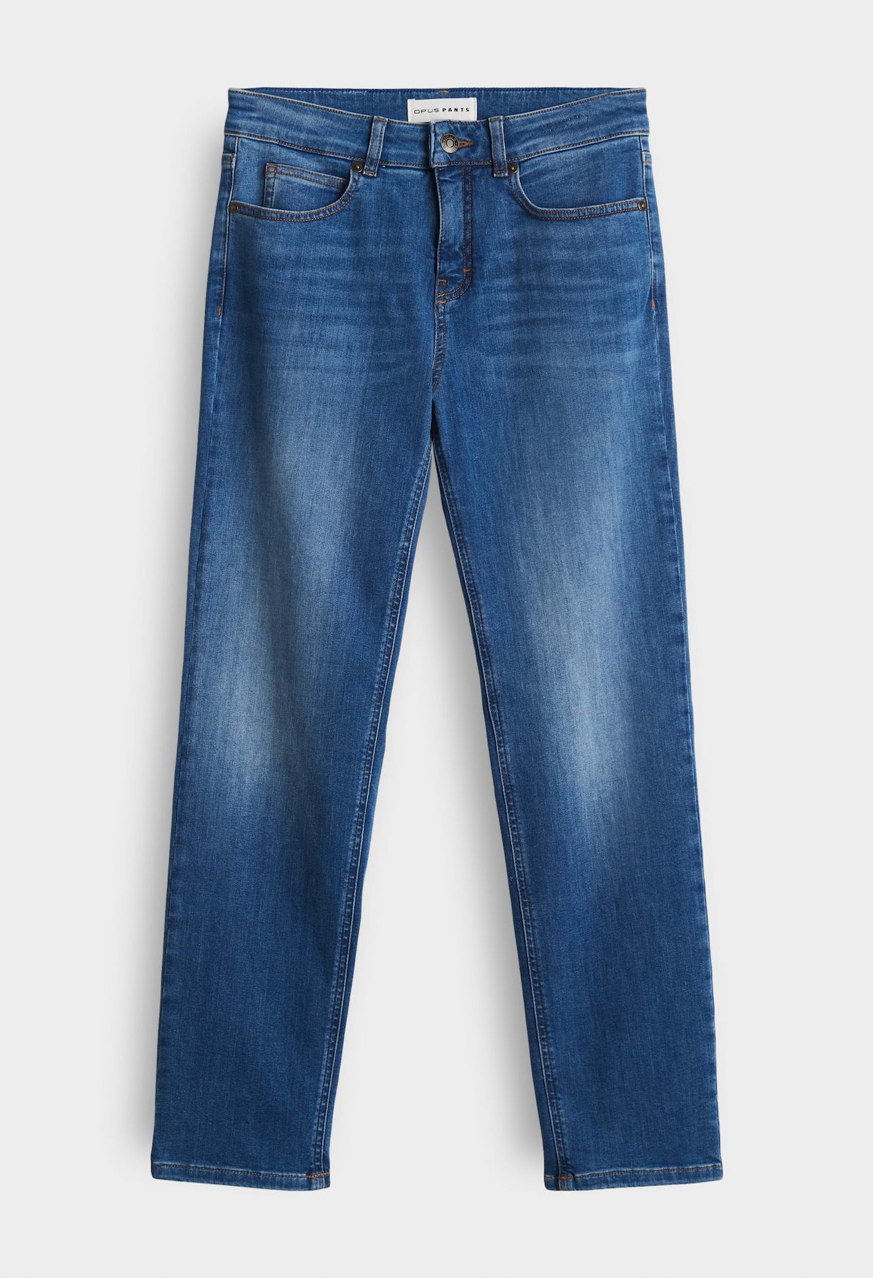Melly Base Mid Rise Straight Jeans