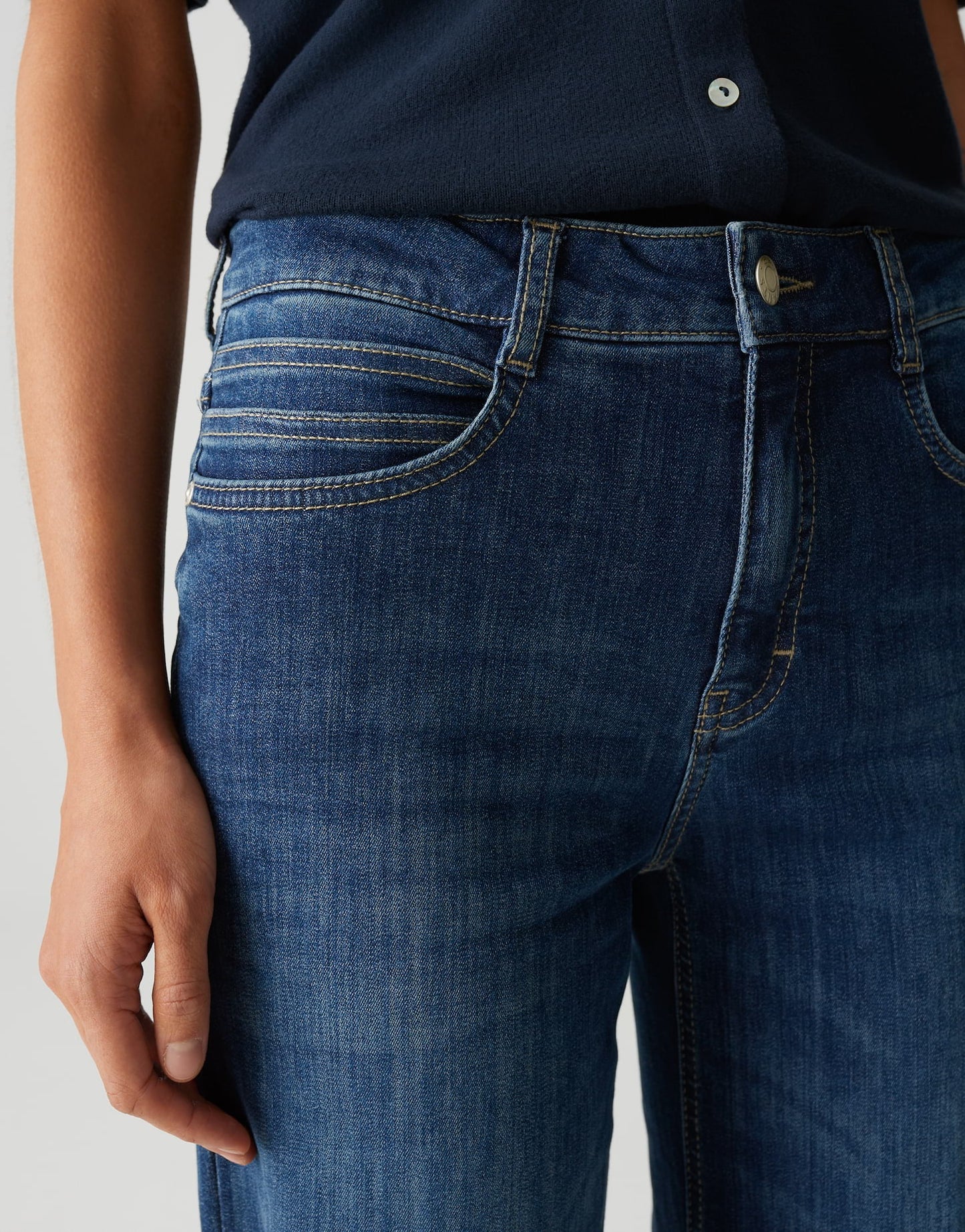 Melly Modern Mid Rise Wide Leg Jeans