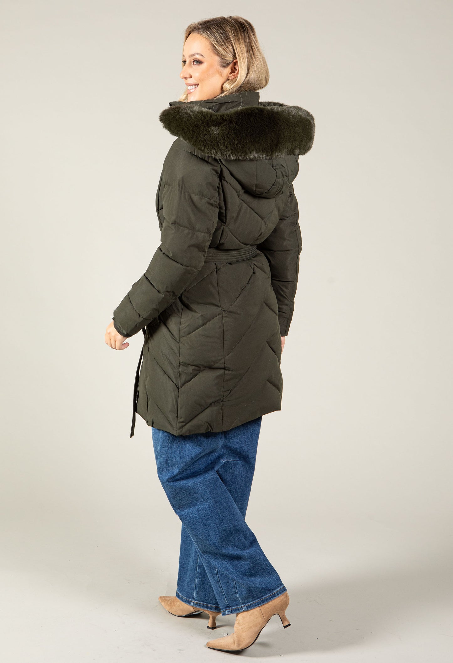 Belted Padded Coat