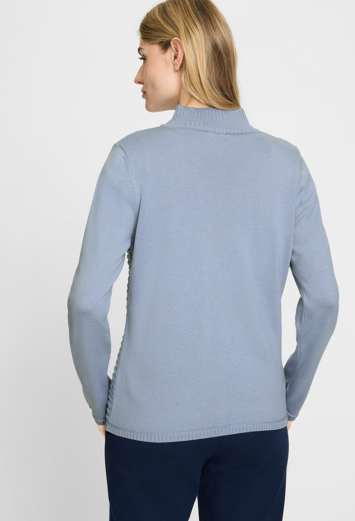 Long Sleeve Zip Knit Cardigan