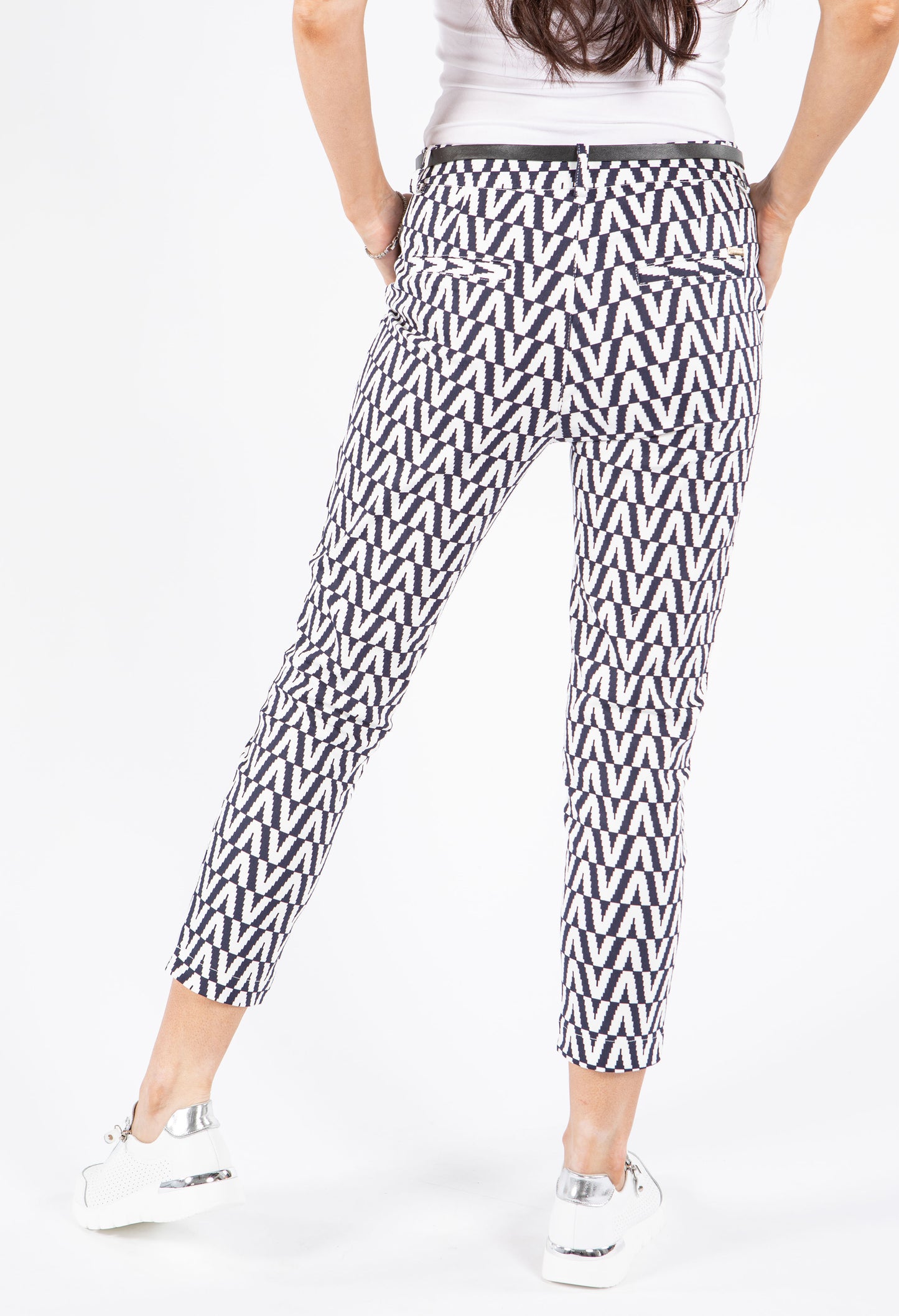 Chevron Slim Fit Trousers