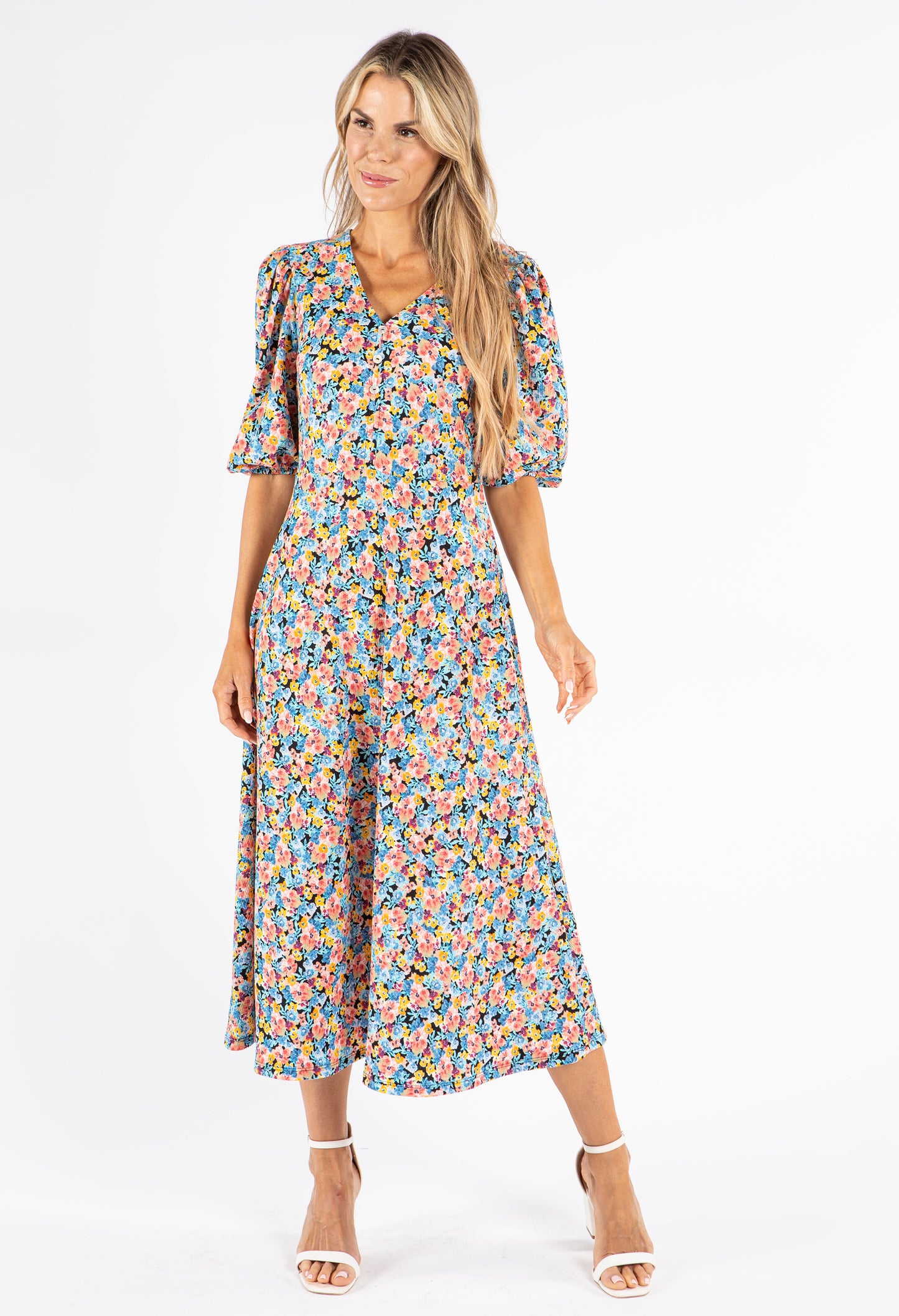 Miami Floral Print Dress