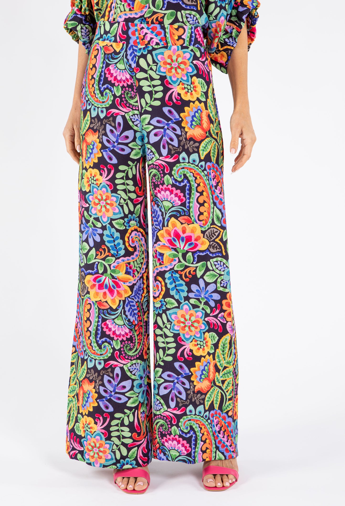 Floral Straight Leg Trousers