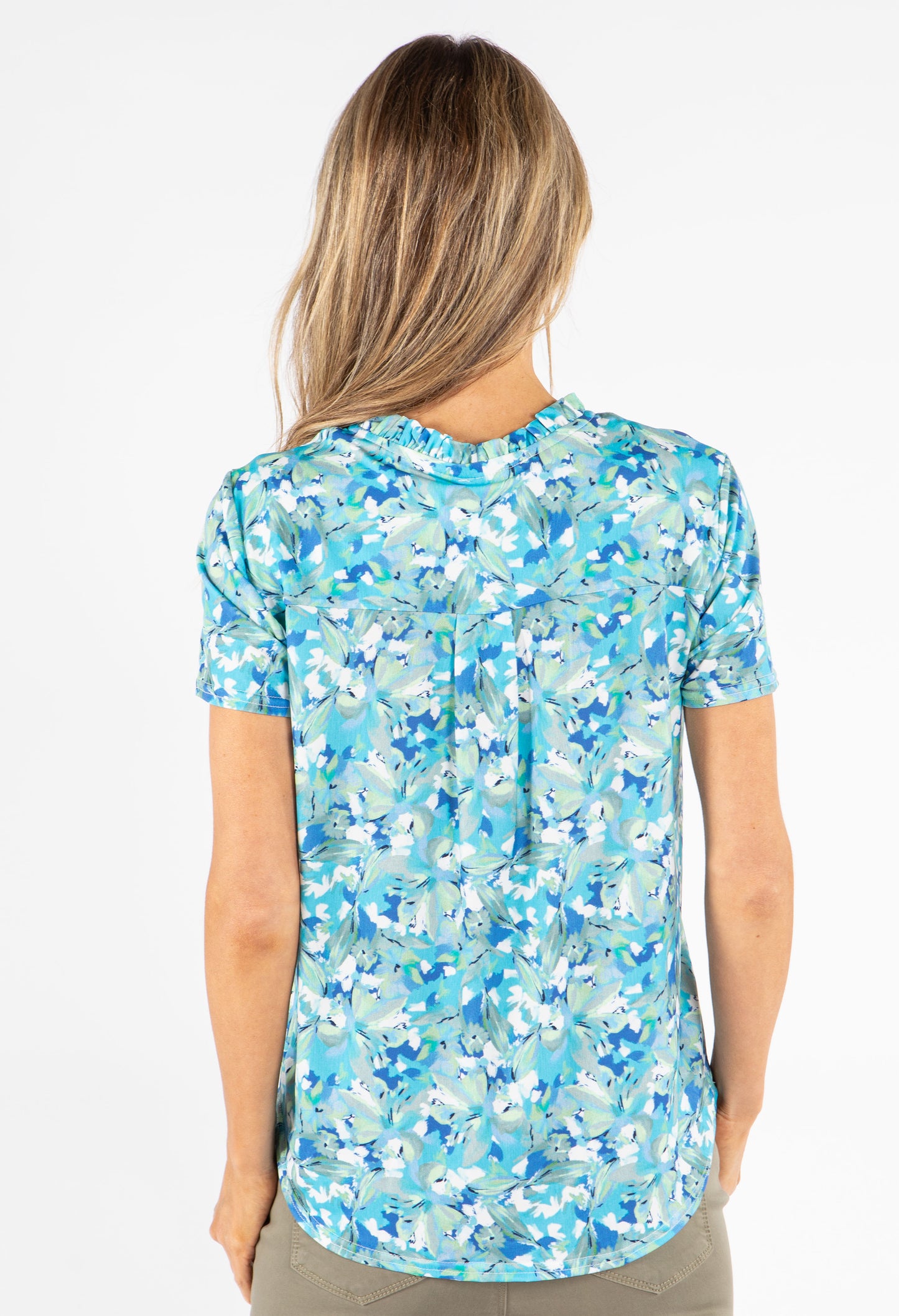 Floral Print V-Neck Top