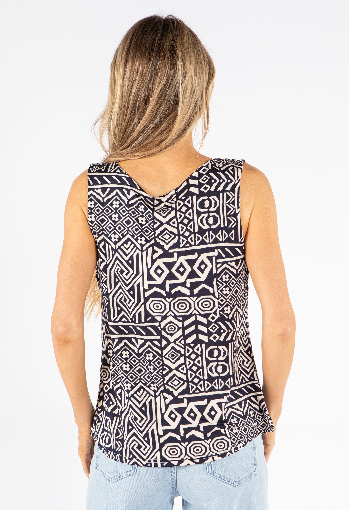 Cowl Neck Sleeveless Top