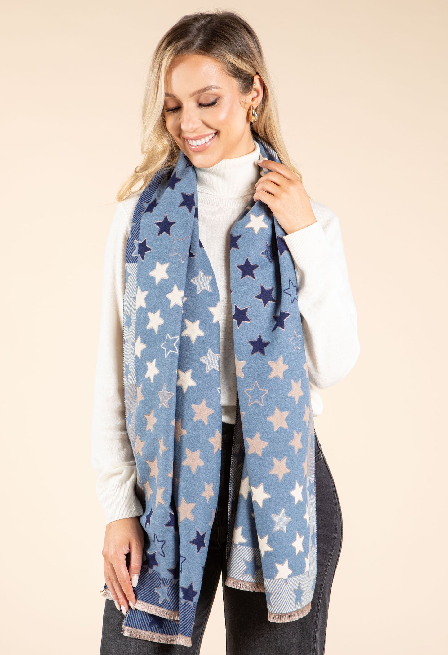 Star Print Scarf
