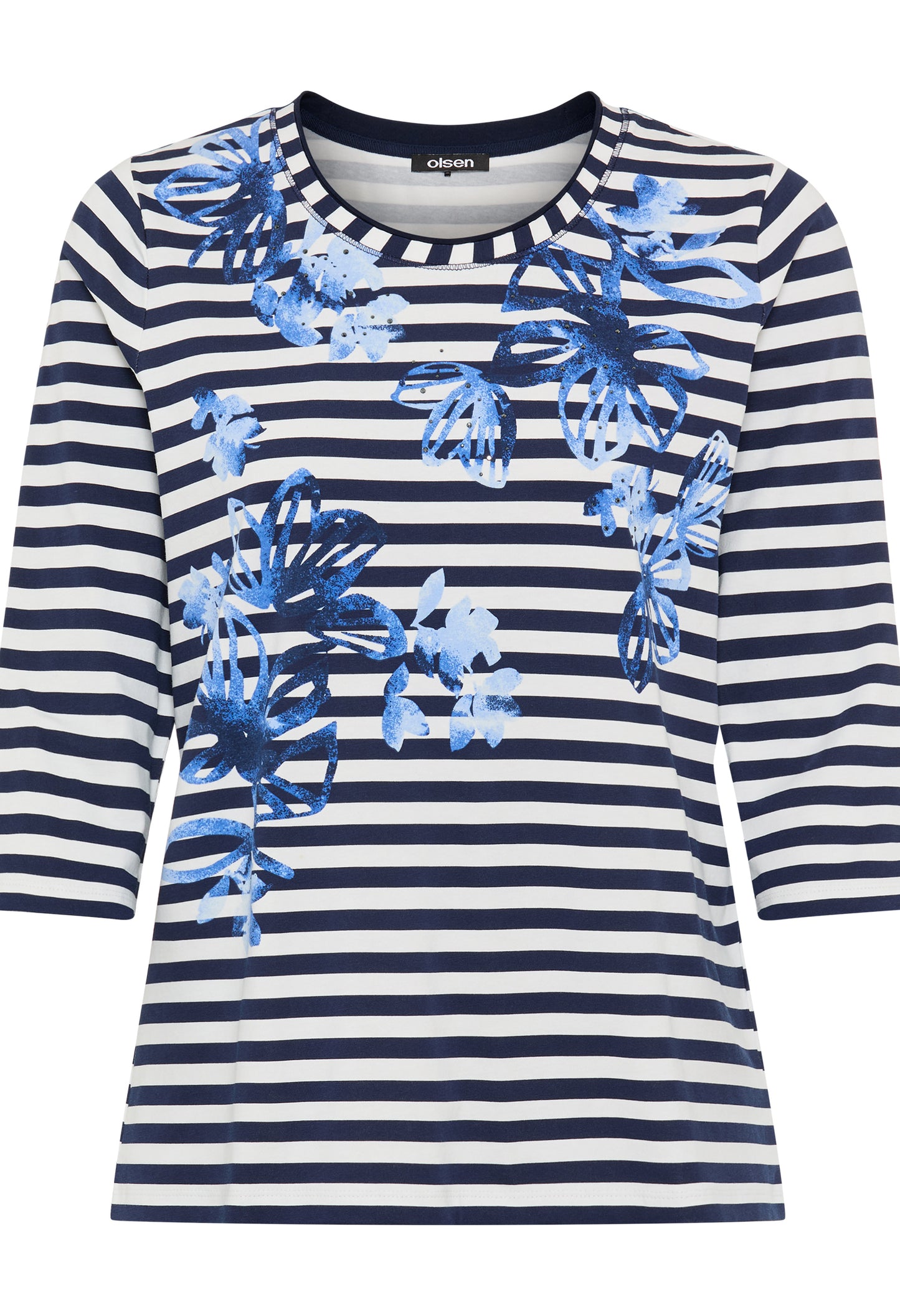 Striped Floral Top