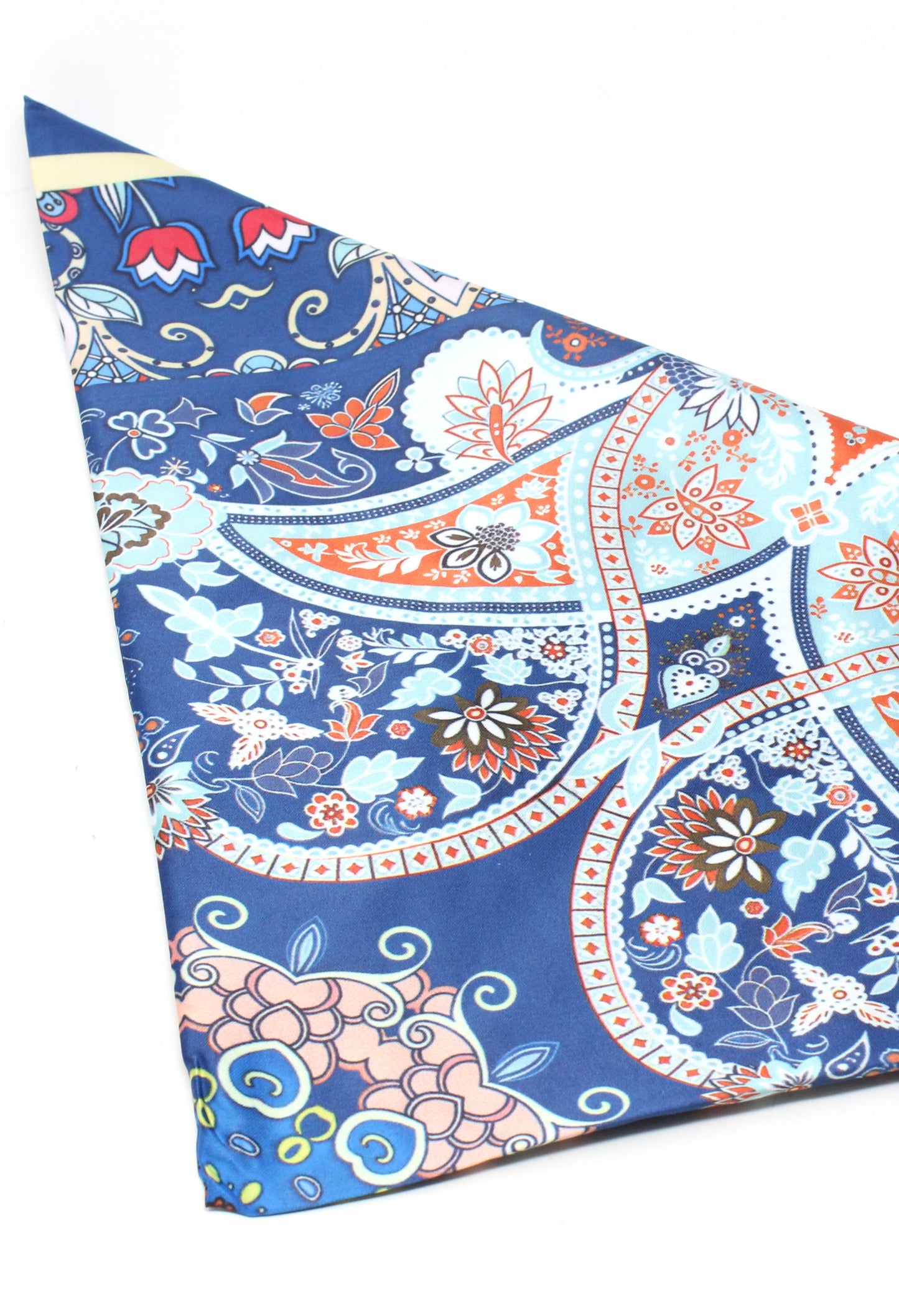 Floral Paisley Satin Scarf