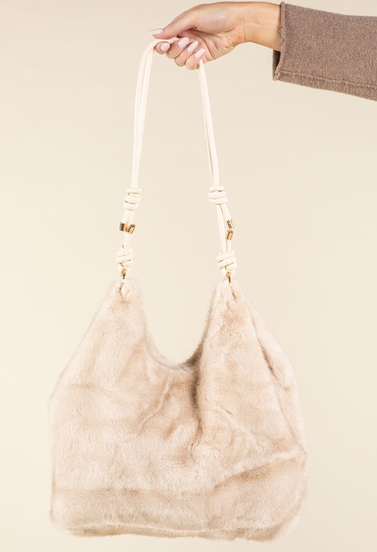Faux Fur Slouch Bag