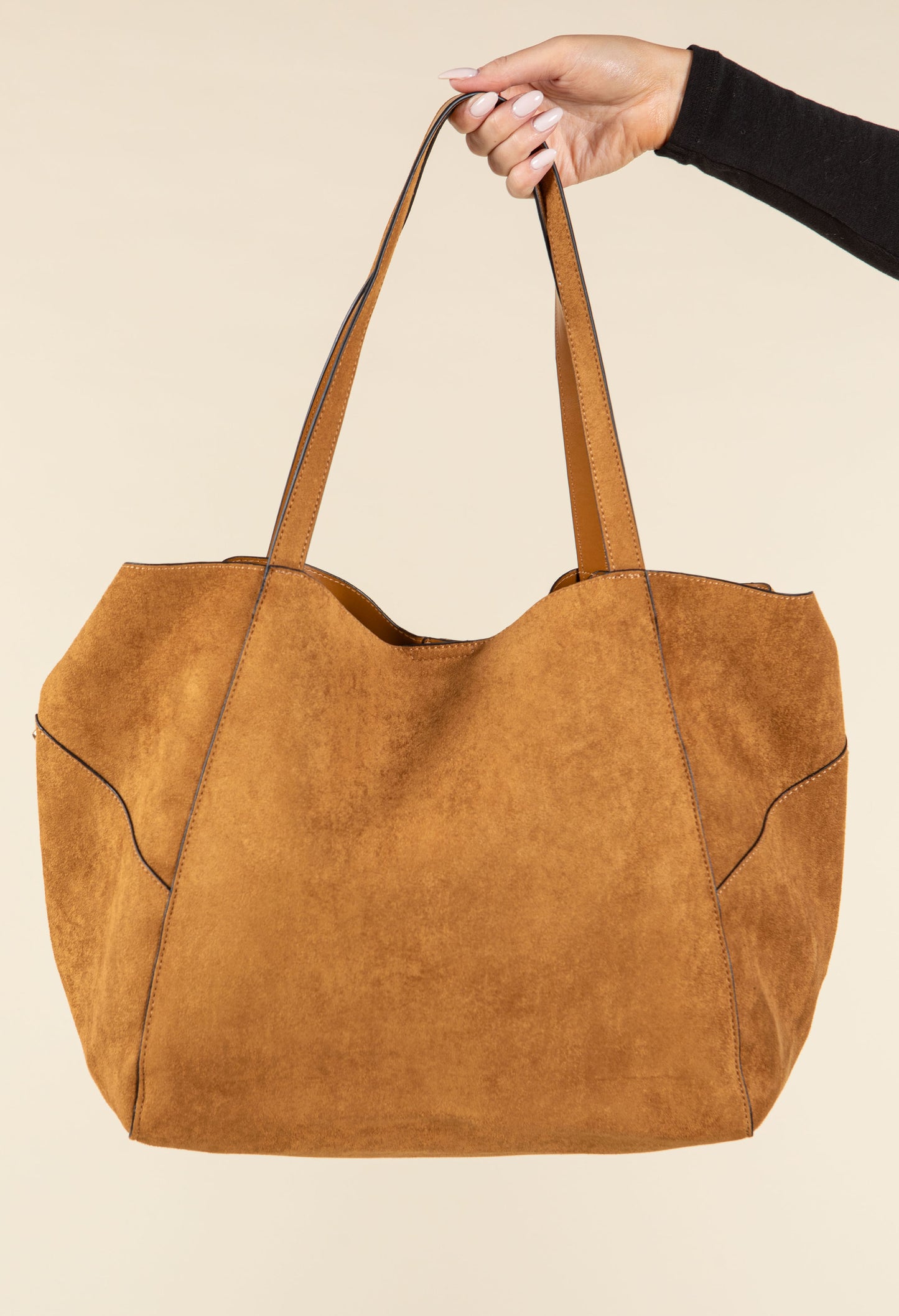 Studded Maxi Shopper Bag