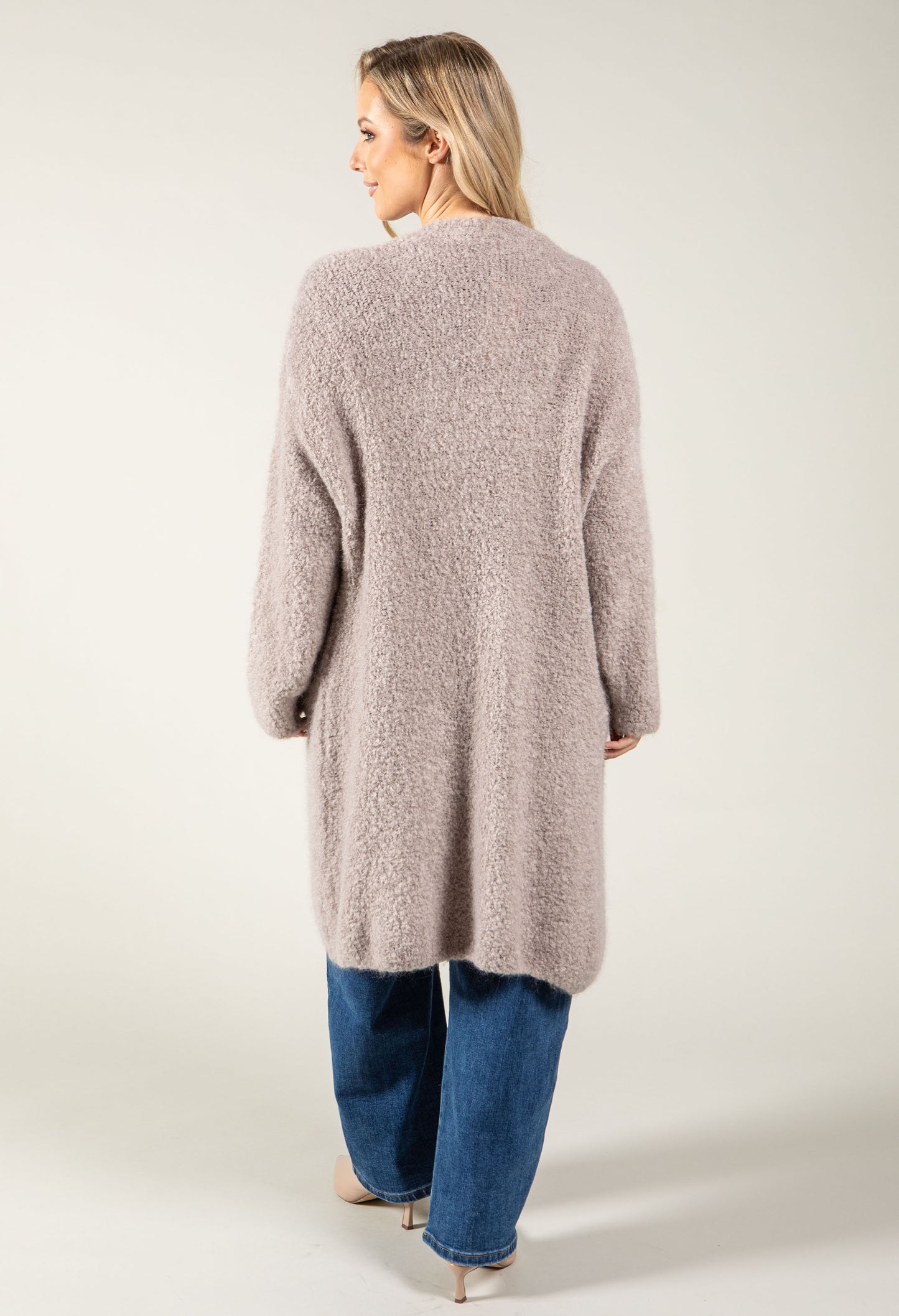 Soft Boucle Longline Cardigan